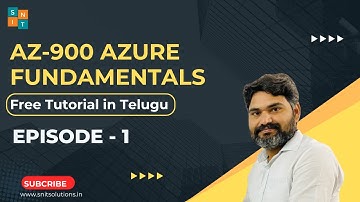 Free Azure Fundamental AZ-900 Complete Tutorials in Telugu 2025 Episode -1  | Microsoft Azure