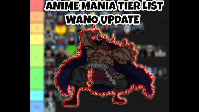 TIER LIST LENDÁRIOS DO ANIME MANIA 