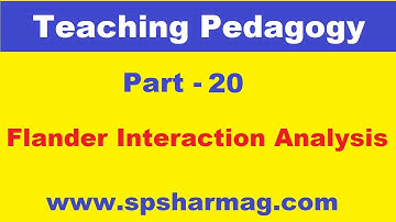 20 - Flander interaction analysis easiest way 16 marks sure