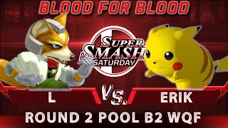 Sss B4B - L Fox Vs. Erik Pikachu - Ssbm Round 2 Pool B2 Winners Quarters - Smash Melee