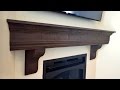 DIY Fireplace Mantel Shelf