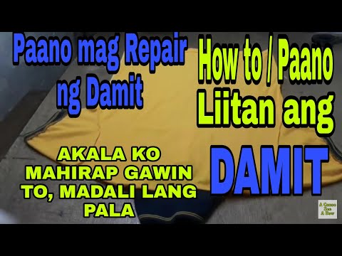 Video: Paano Magtahi Ng Damit Para Sa Araw-araw