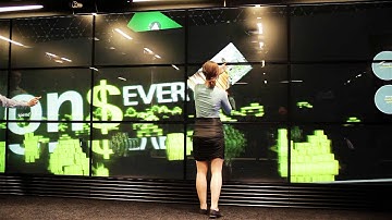 World´s largest interactive multi-touch wall