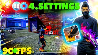 Free Fire 90 FPS Settings | Free Fire Lag Fix