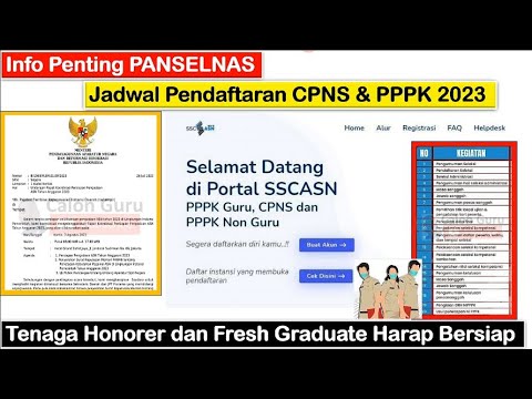 Info Penting PANSELNAS tentang Jadwal Pendaftaran CPNS dan PPPK 2023 ~ Tidak Jadi Bulan Agustus