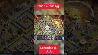 TH16 vs TH18 Max Base 3-Star! 🤯 #shorts #clashofclans