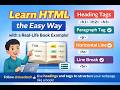 Learn HTML the Easy Way with a Real-Life Book Example