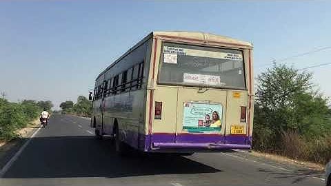 Overtake by GSRTC"Ashram"Express Bus.