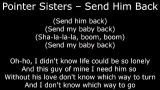 Celebrity Northern Soul - Pointer Sisters – Send Him Back  - With Lyrics Net Worth