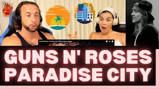 THIS MIGHT BE OUR FAVE GNR TRACK 🔥 !  First Time Hearing Guns N' Roses - Paradise City Reaction Vid