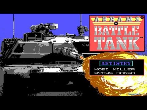 Abrams Battle Tank gameplay (PC Game, 1988)