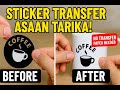 Vinyl sticker ko tape par transfer ka asan tarika / vinyl stickers ko tape par kysy transfer karyn