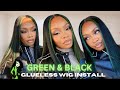 SHEGO VIBES 💚 Buss Down Middle Part Lace Closure Wig Install — LUVME HAIR