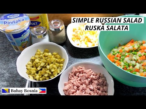 Moj recept za rusku salatu | Ruska Salata | Easy and simple Russian salad my own version