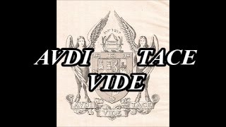AVDI VIDE TACE --  It's a Mason Thing - YOU Wouldn't Understand. What Does Audi Vide Tace Mean