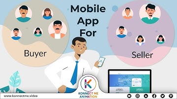 Mobile App for Buyer & Seller | Mobile App Explainer By Konnect Me Animation