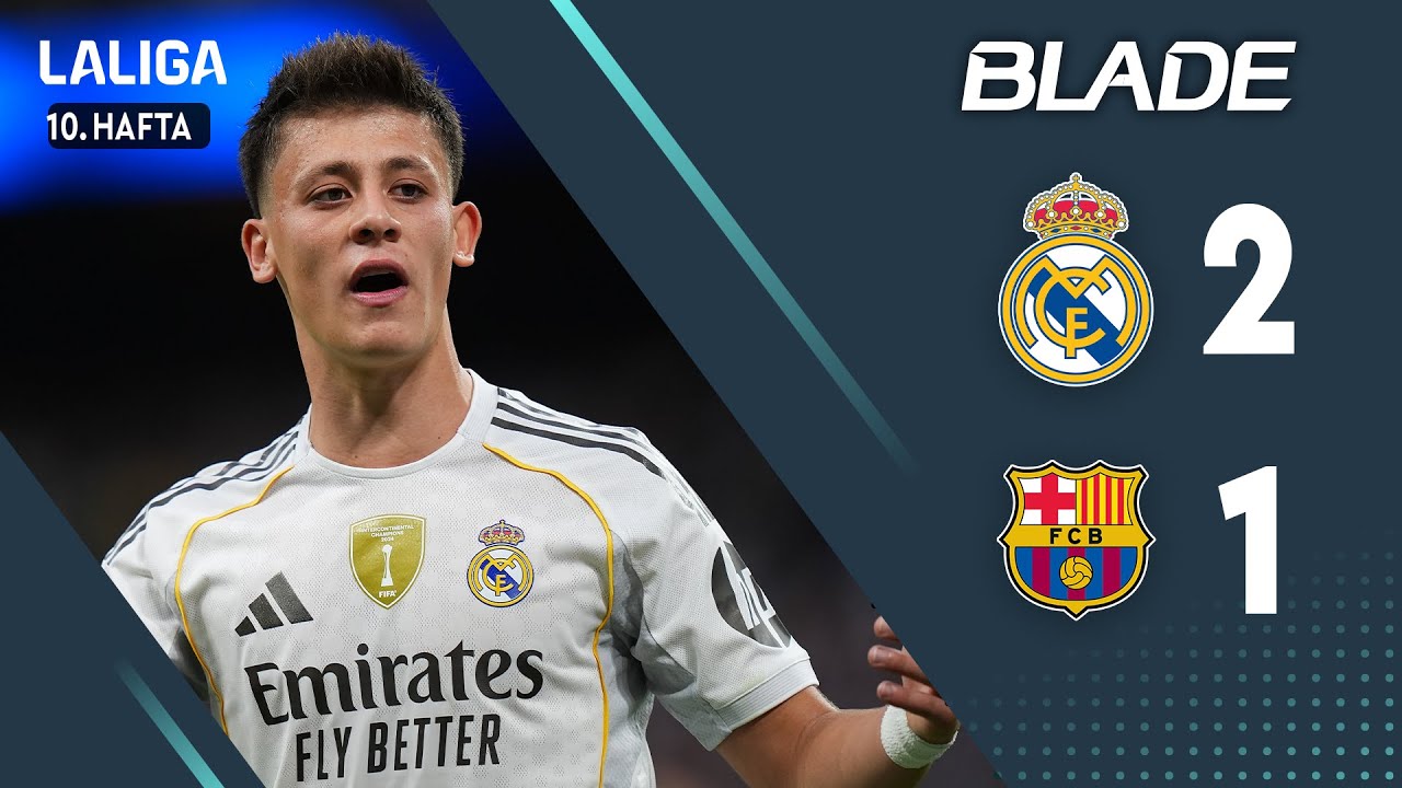 ⁣Real Madrid - Barcelona (2-1) - Maç Özeti - LaLiga 2025/26