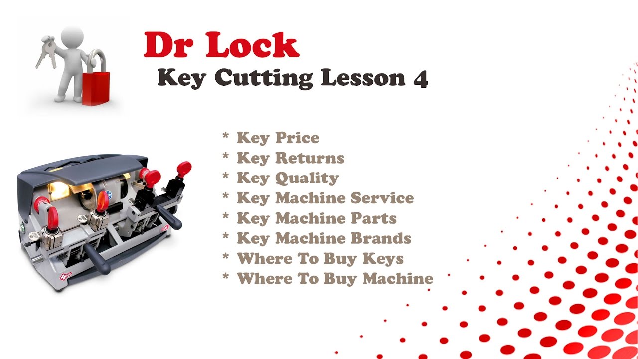 Cut Key Machine Futura. Lesson Cut.