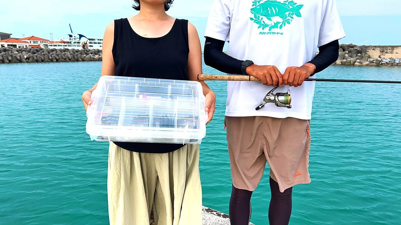 ありがとう、入れ食いしました（タマンを捌いて食べる）