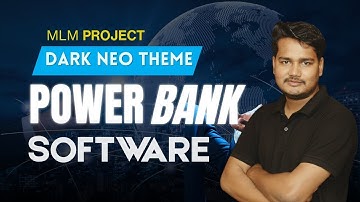⚡ Modern Dark UI Power Bank MLM Software 🚀 Next-Gen Dashboard | Ultra Fast | Auto Income System