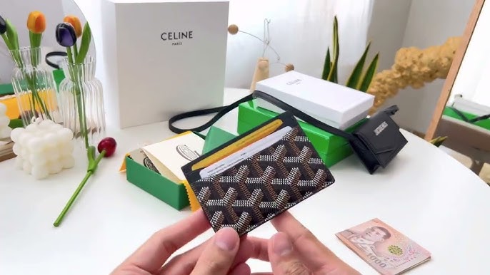 I just received a Pocket Organizer and I can't say I am super impressed. I  was carrying a Goyard St. Sulpice card holder and it was so thin. This  might take some