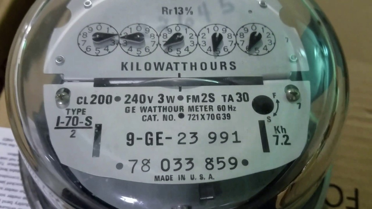 GE I70 S 2 older production 2s Electric Meter Overview - YouTube