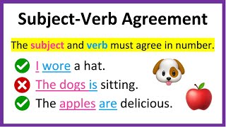 SUBJECT-VERB AGREEMENT | Easy Explanation | Examples &amp; Quiz