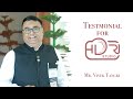 Mr. Vivek Tangri Testimonial for HDRI STUDIO LUCKNOW