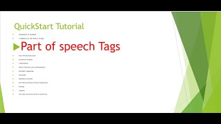 part 3: Part of speech Tags | TextBlob Python