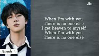Jin 진 (BTS 방탄소년단) - The Astronaut (Lyrics)