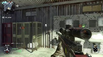Black Ops: L96A1 Flawless SnD on Firing Range: Gameplay/Commentary