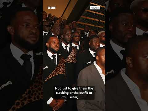 Meet the designer behind DRC’s ‘leopard strength’ suits - BBC Africa