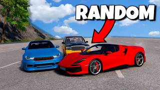 BeamNG Závod z Rampy s Náhodnými Auty #2