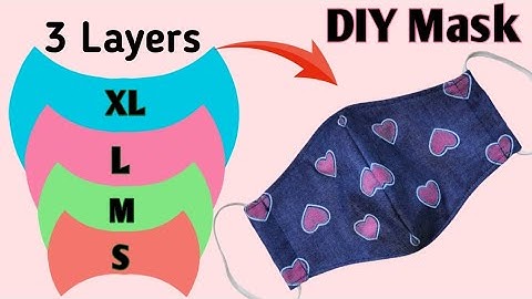 DIY Face Mask Very Easy Pattern Sewing Tutorial | How to Sew a 3 Layer Face Mask at Home (All Sizes)