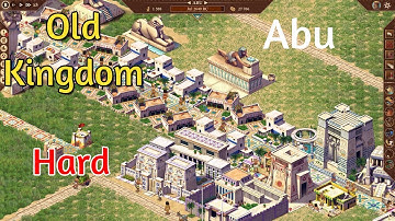 Pharaoh : A new era (hard) -Old kingdom- mission 1 (builder choice) : Abu : wealthy housing