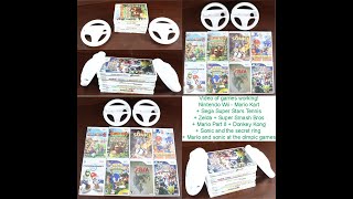 Wii Game Lot - Mario Kart+Mario Party 8+Super Smash Bros Brawl+Sonic secret ring+More#nustuffthrift