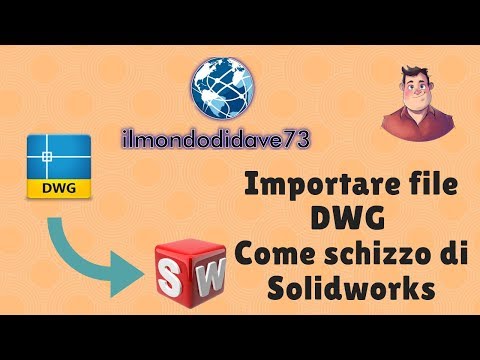Video: Come posso convertire un file DWG in Solidworks?