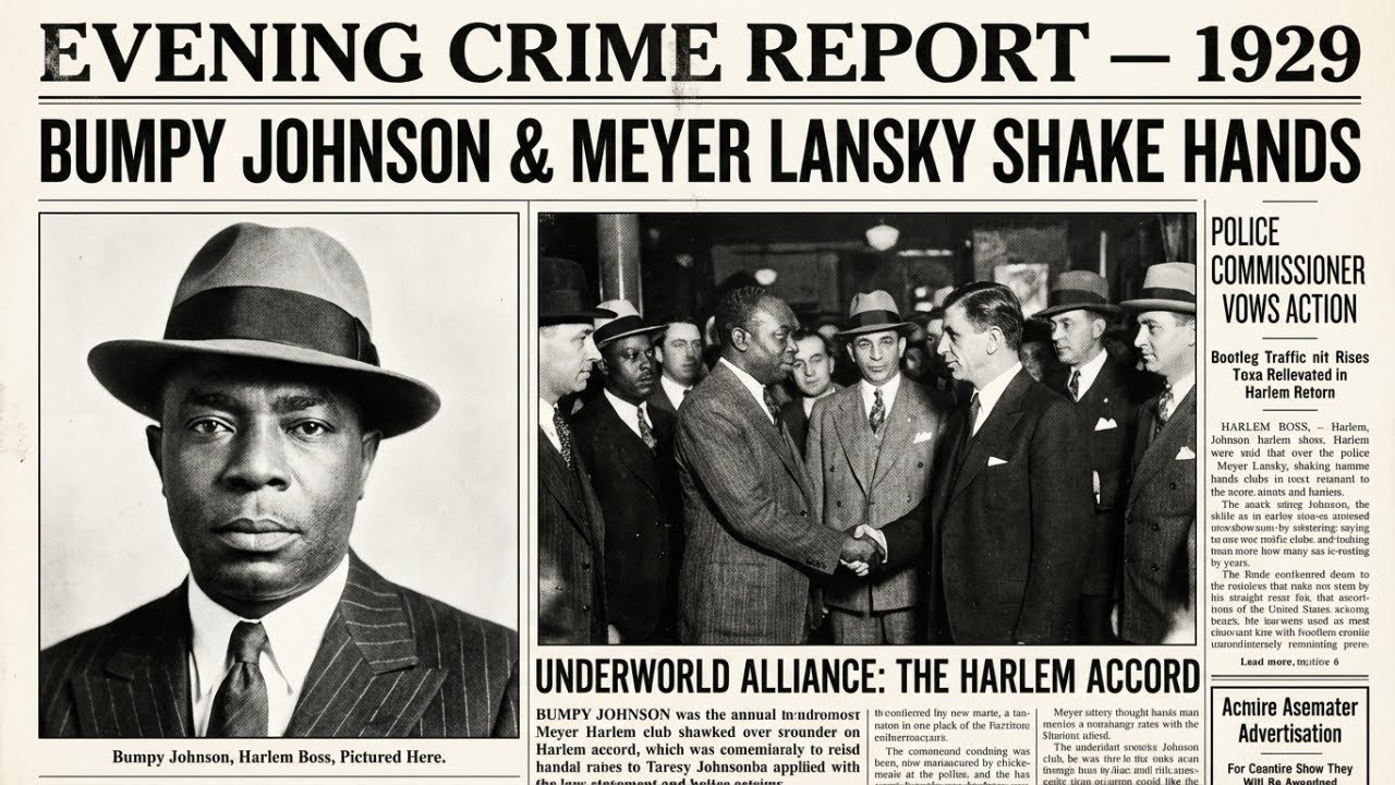 1929 News: The Handshake Between Bumpy Johnson & Meyer Lansky That Shocked Everyone