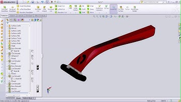 Design a razor in solid works