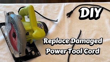 How to replace a power tool cord.