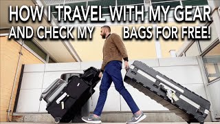 How I travel with all of my lighting gear and check my bags for free! image