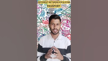 Defferent between ECR & NON ECR PASSPORT #passport