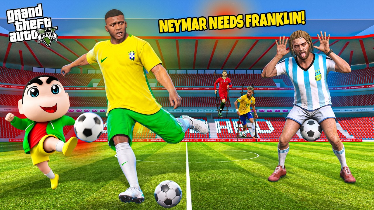 🏆 Franklin Becomes A Football Legend! 😱 Neymar Needs Help | GTA 5 Malayalam
