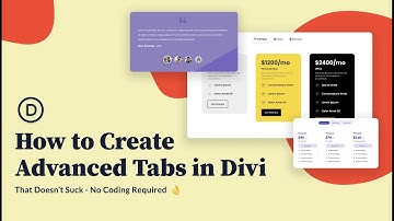How to Create Advanced Tabs in Divi - Tabs that doesn