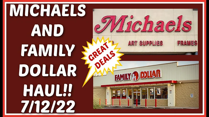 MICHAELS AND FAMILY DOLLAR HAUL. FOUND SOME GOOD D...