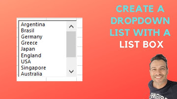 Create a Dropdown List with a List Box Form Control