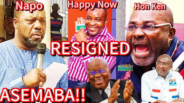 BREAKING NEWS; Wontumi Jubilate, Did Napo Really Rejected Npp Running Mate? Ei Hon Ken Will Resign
