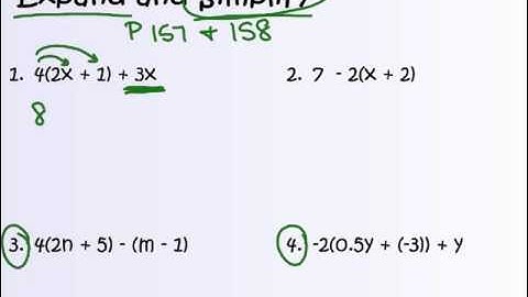 3.4B Expanding Algebraic Expressions