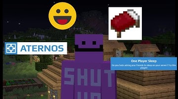 INSTALLING ONEPLAYERSLEEP IN ATERNOS | MINECRAFT JAVA | FREE | MINECRAFT