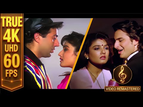 Is Tarah Aashiqui Ka - 4K 60FPS | Imtihaan | Sunny Deol, Saif Ali Khan, Raveena Tandon | Kumar Sanu